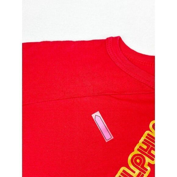 Vintage 1982 USFL Philadelphia Stars Shirt Red Large Jersey Style Single Stitch - Picture 8 of 11